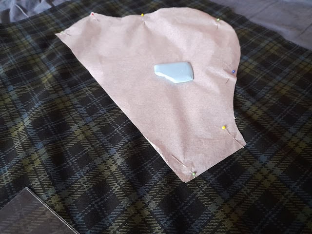 Overcoming Sewing Fear: Cutting Fabric for My Winter Dress